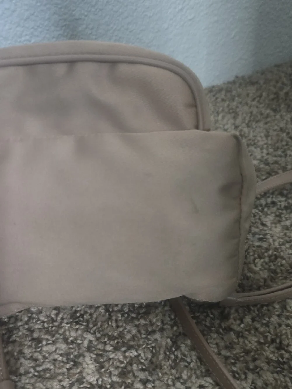Stella McCartney Beige Mini Backpack W/ Silver Chain Trim/Hardware (VERY GOOD)✨️